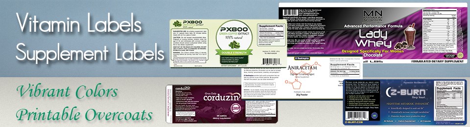 Custom Printed Vitamin Labels